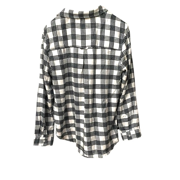 Bluenotes‎ Boyfriend Fit Black Plaid Women’s XL Casual Comfort Grungy 90s Style - Picture 3 of 8